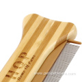 Bone Shape Bamboo Wood Pet Flea Comb